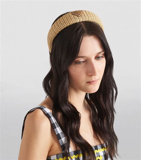 prada crochet headband|Natural Crochet Headband .